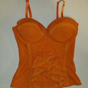 Orange Entry corset top